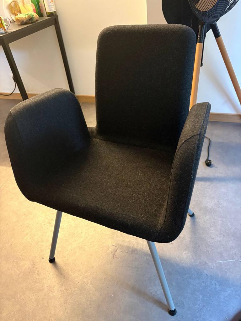 IKEA PATRICK Fauteuil d'appoint gris / Gray Accent Chair, Maison & Meubles, Chaises, Enlèvement, Comme neuf, Gris, Une