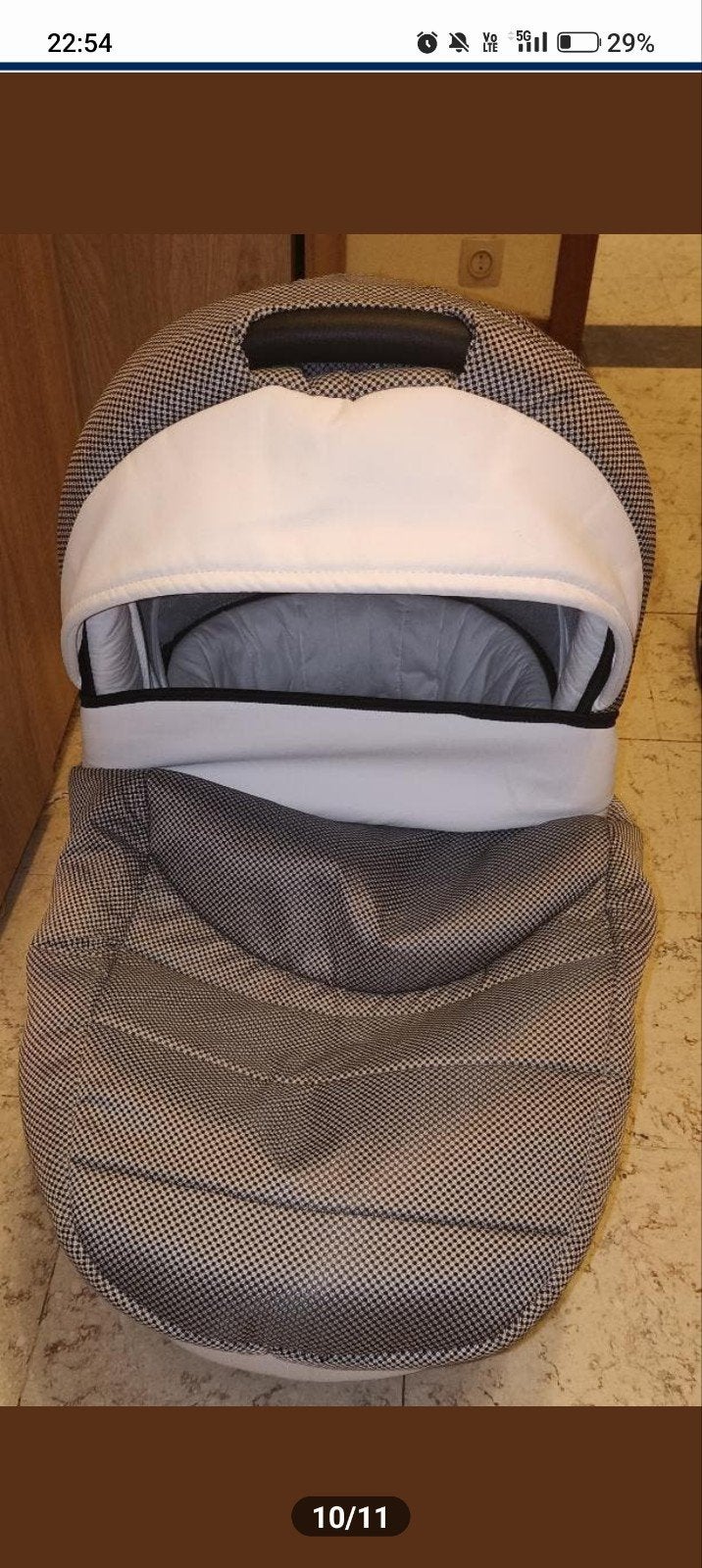 Mooie koets white Lux 3 in 1 kleur Carbon wit / grijs, Kinderen en Baby's, Ophalen