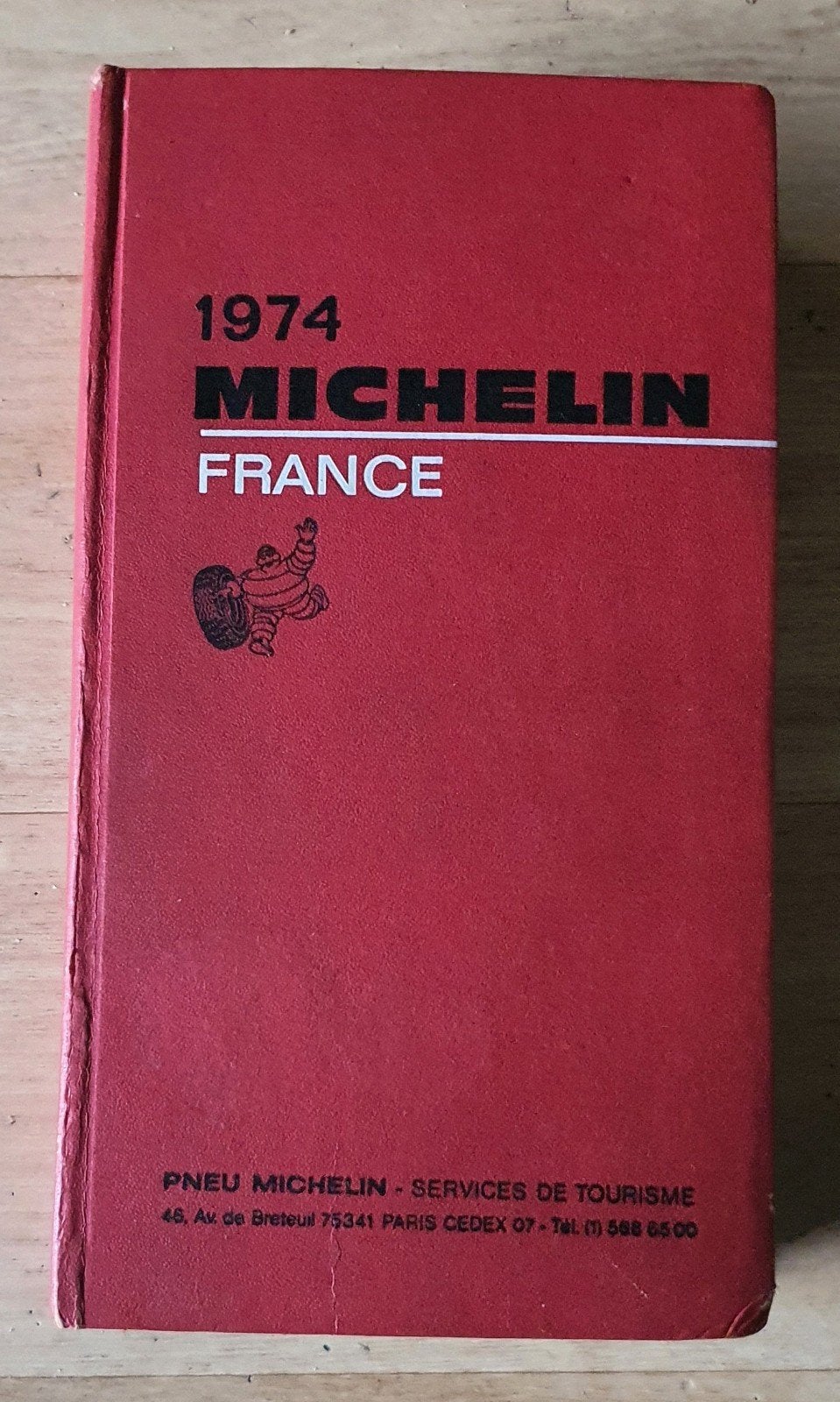 Originele Vintage Michelin Gids Frankrijk 1974 (Rode Gids), Ophalen