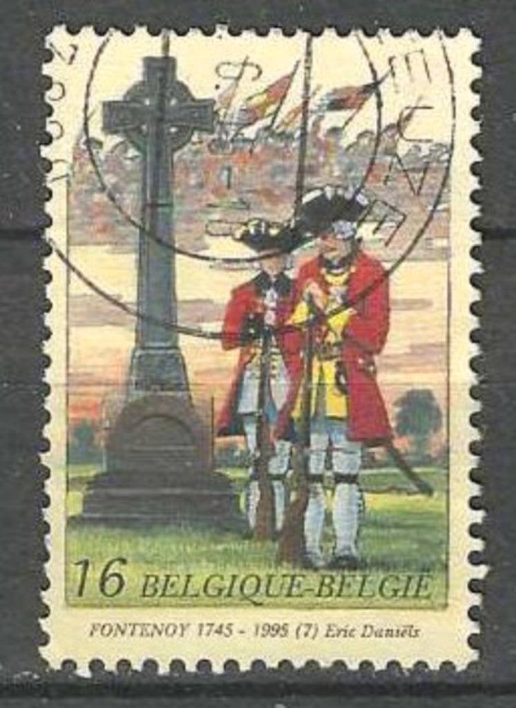 Belgie 1995 - Yvert 2599 /OBP 2600 - Slag bij Fontenoy (ST), Postzegels en Munten, Postzegels | Europa | België, Verzenden, Gestempeld