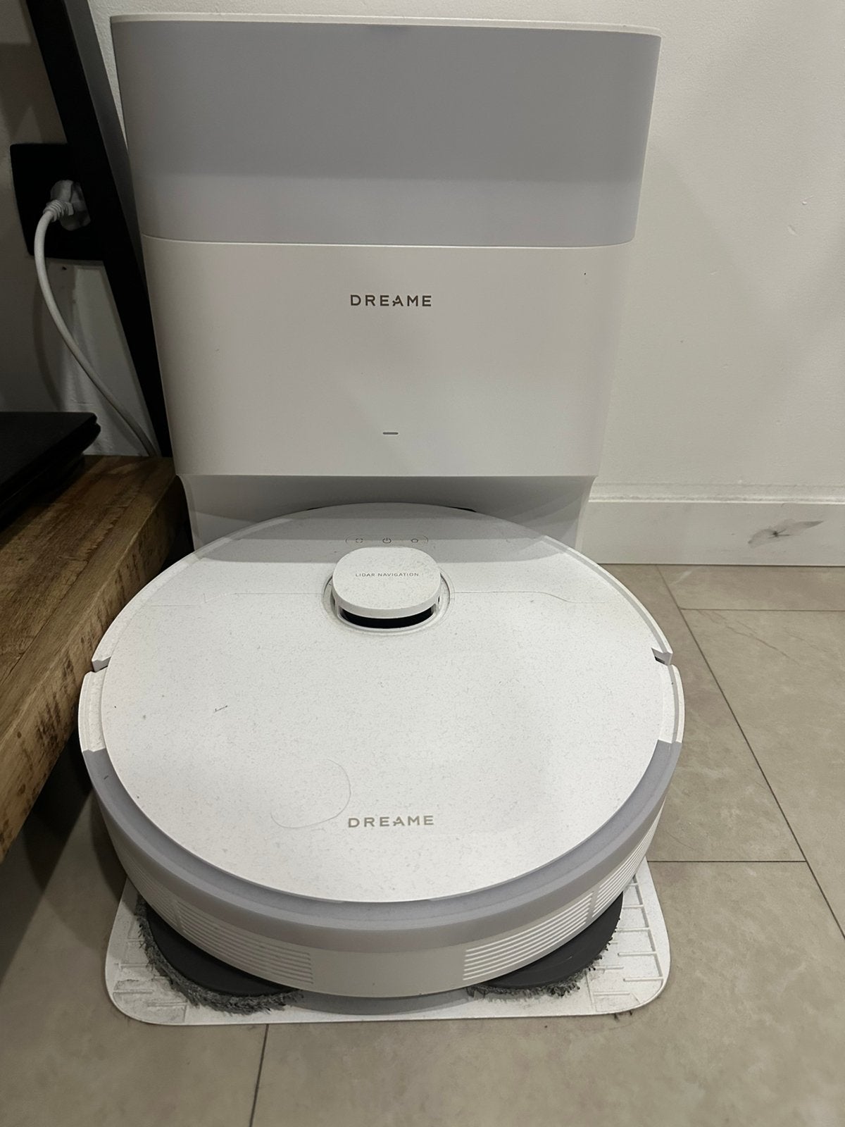 Robotstofzuiger met dweil, Elektronische apparatuur, Dreame, Zo goed als nieuw, Robotstofzuiger, Stille werking