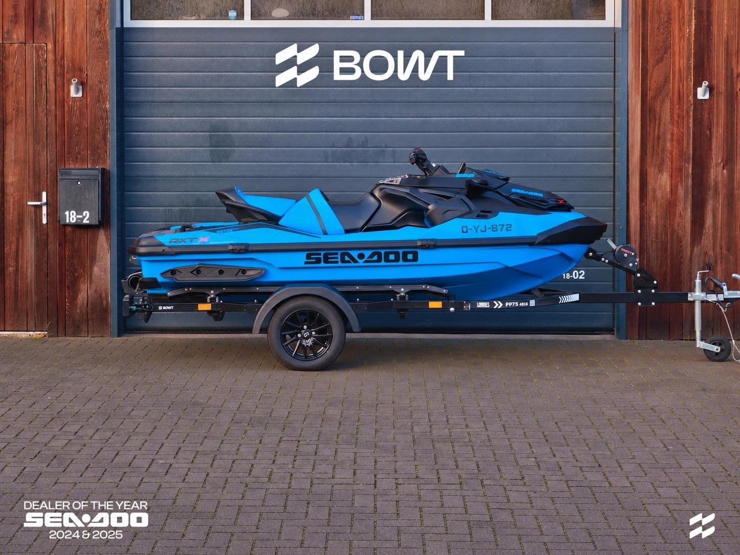 Sea-Doo RXT-X RS 325 | 2026 | 39u | incl. trailer, Watersport en Boten, Gebruikt, Benzine, 200 pk of meer