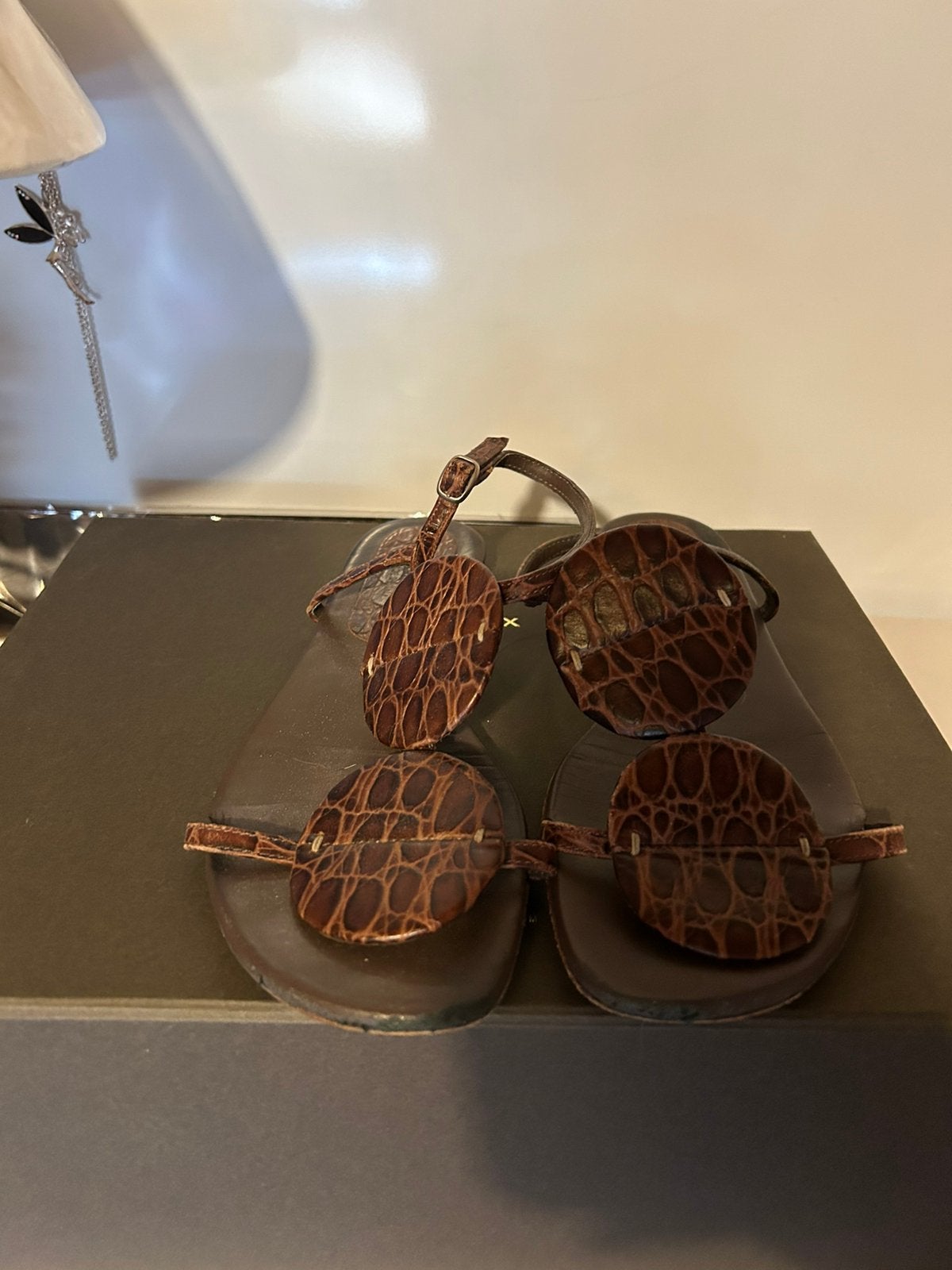 Sandalen, Ophalen, Gedragen, Bruin