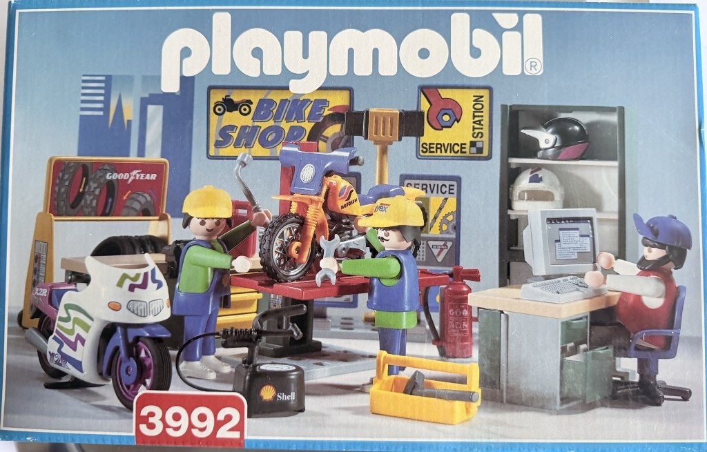 Playmobil bike shop 3992, Complete set, Overige typen, Ophalen of Verzenden, Zo goed als nieuw