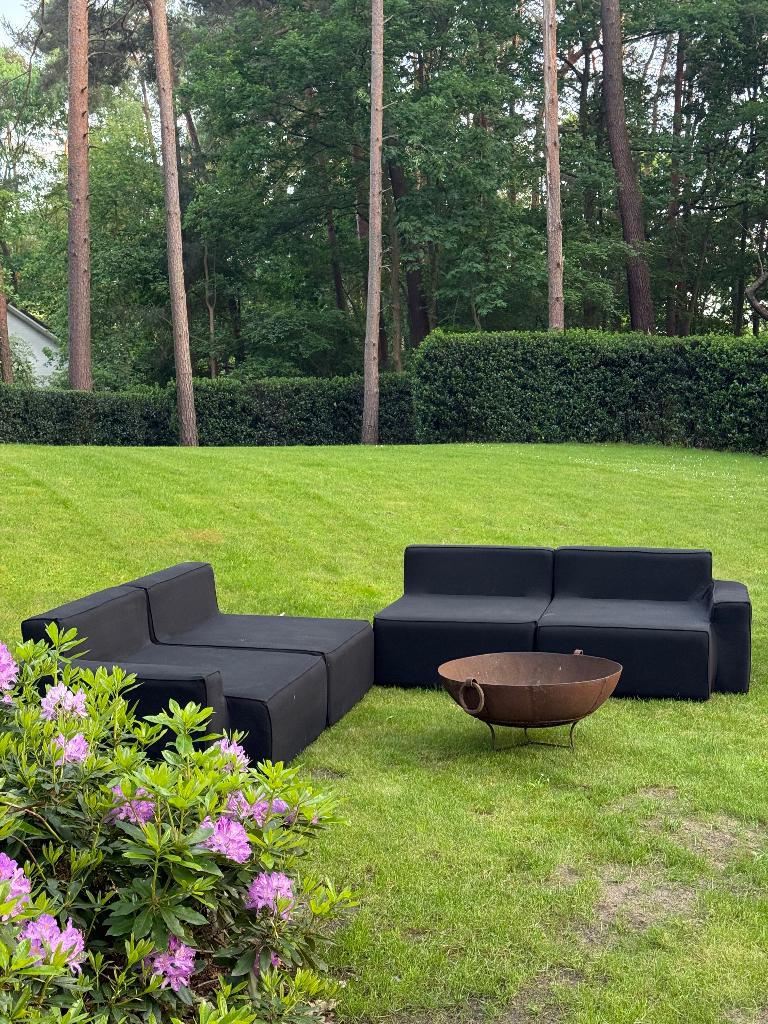 Loungset outdoor Scapa zwart, Tuin en Terras, Tuinbanken, Ophalen, Gebruikt, Overige materialen