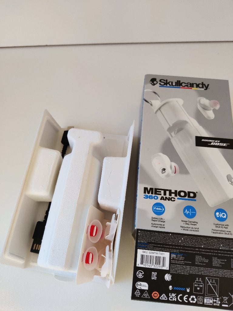 Draadloze oordopjes Skullcandy Method 360 ANC, Sound by Bose, Audio, Tv en Foto, In-ear, Nieuw, Skullcandy, Wit