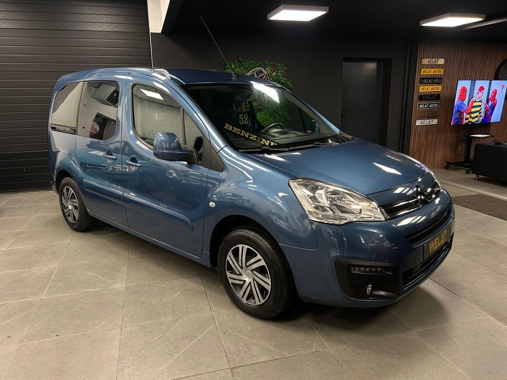 CİTROEN BERLİNGO 2018 1.6 LITER BENZİNE/CARPLAY/NAVIGATON, Auto's, Citroën, Bluetooth, Euro 6, 120 kW, Blauw
