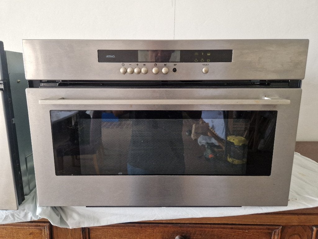 Four à micro-ondes ATAG, Enlèvement ou Envoi, Moins de 100 cm, Utilisé, 50 à 100 cm