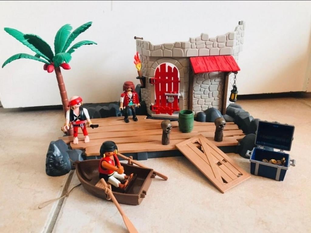Playmobil: île de pirates (bon etat), Enfants & Bébés, Jouets | Playmobil, Enlèvement, Comme neuf, Ensemble complet