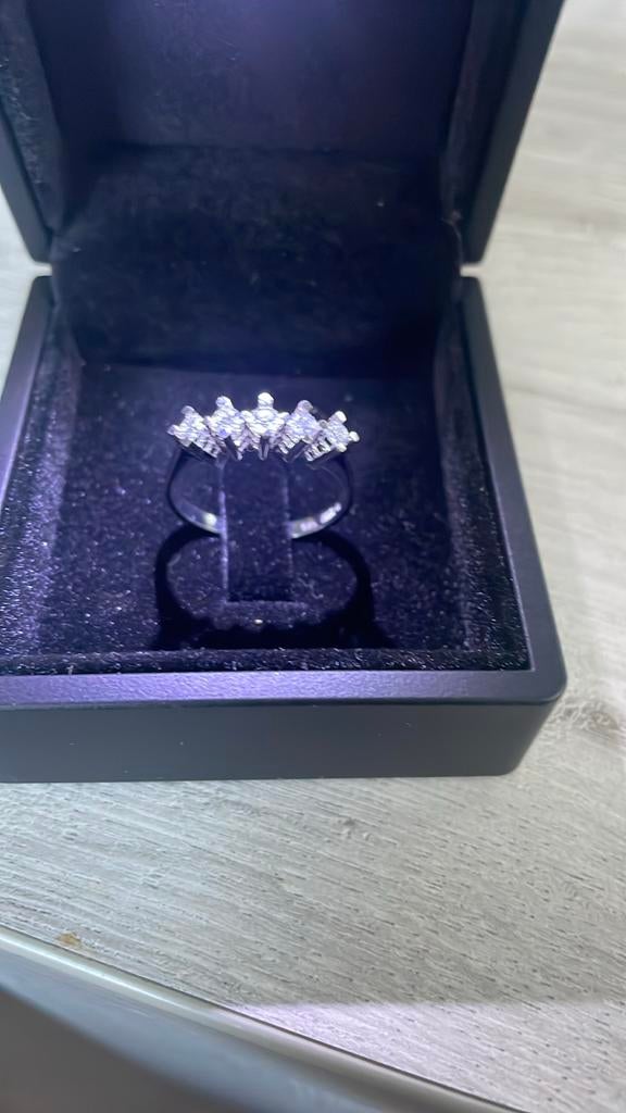Bague diamant or 14 carats, Nieuw, Goud, Goud