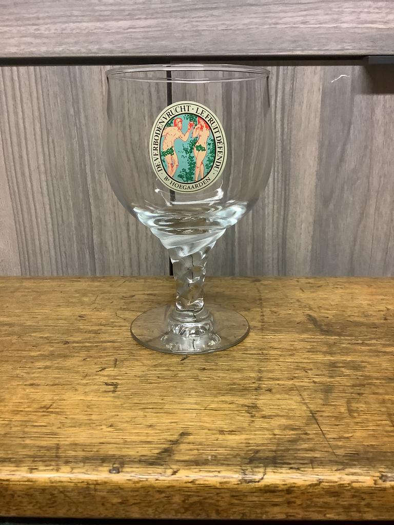 1 Brouwerij Hoegaarden glas de verboden vrucht, Zo goed als nieuw
