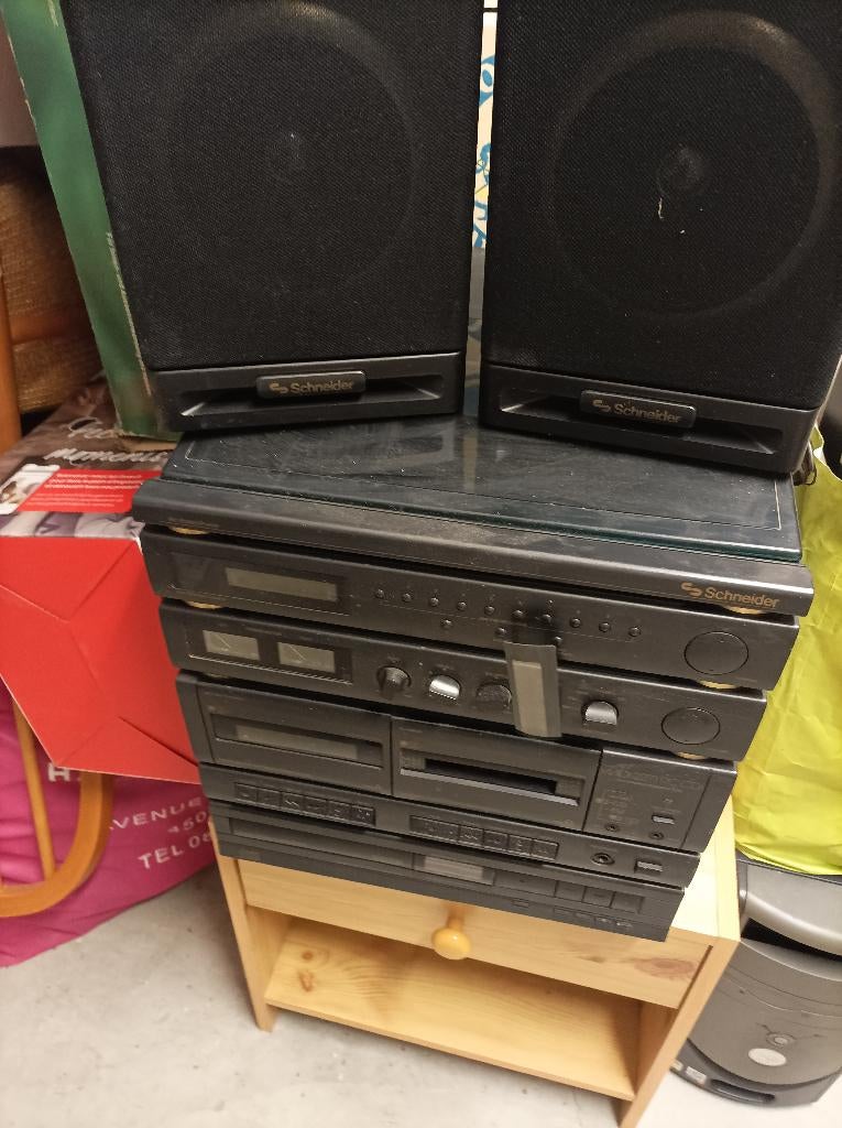Chaine HIFI compacte Schneider, Audio, Tv en Foto, Stereoketens, Ophalen, Gebruikt, Tuner of Radio, Overige merken