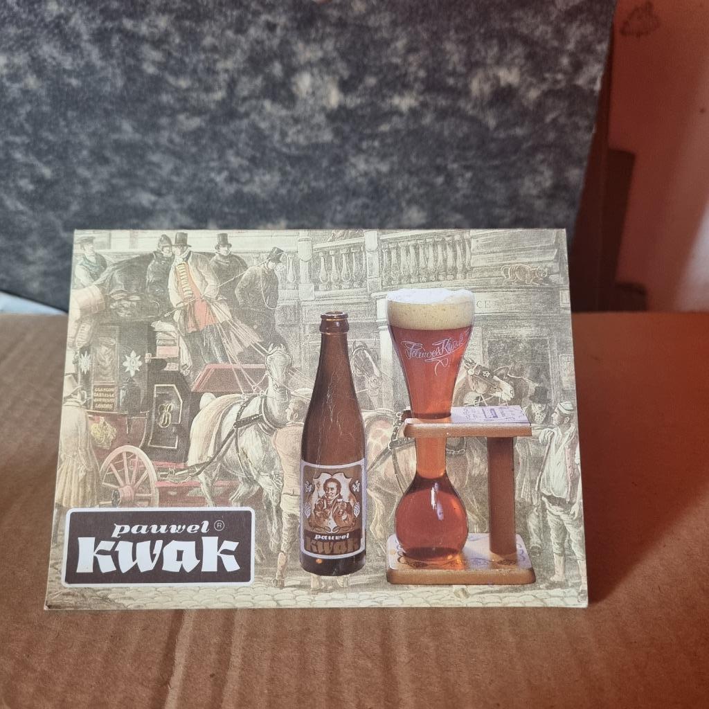 Publicité de table Kwak (modèle 2), Enlèvement ou Envoi, Utilisé, Panneau, Plaque ou Plaquette publicitaire, Autres marques