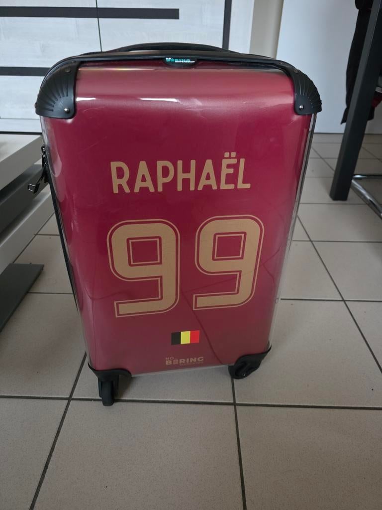 Valise cabine personnalisé Belgium, Enlèvement ou Envoi, Plastique dur, Comme neuf, Roulettes