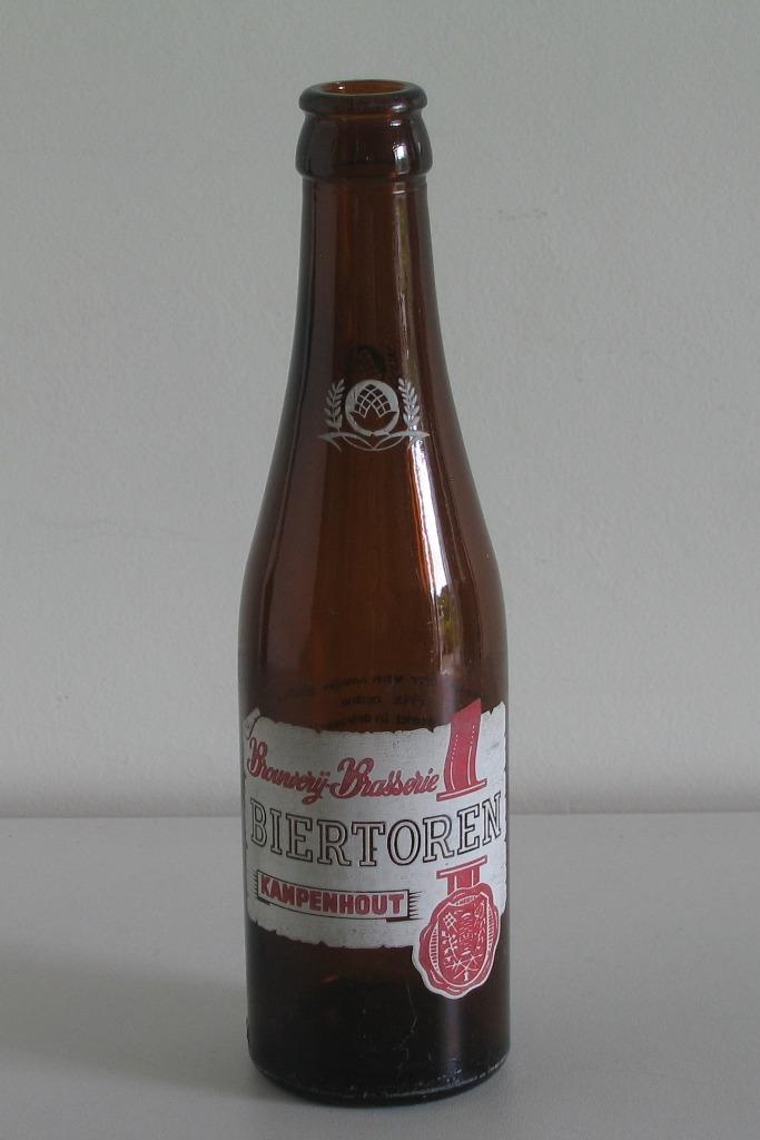 BIERFLES BR. BIERTOREN KAMPENHOUT  ( 137 ), Verzamelen, Ophalen, Gebruikt, Flesje(s), Overige merken