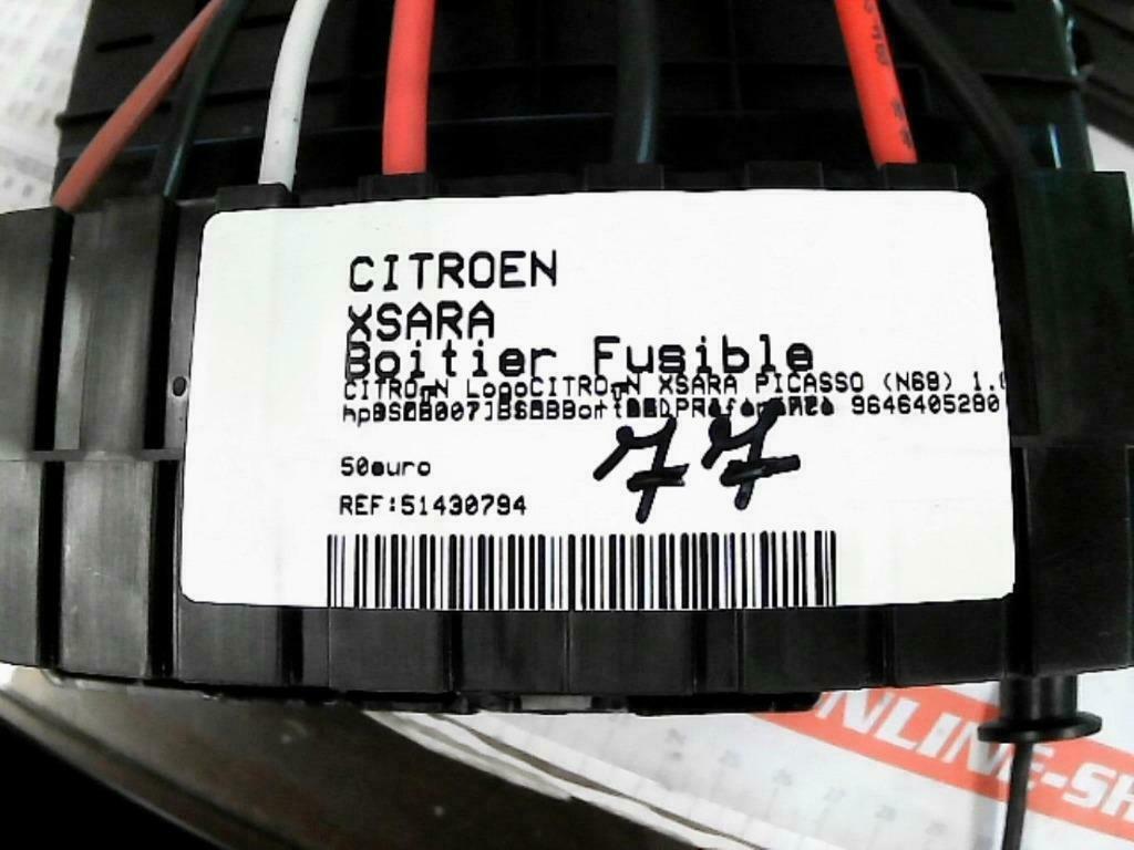 Boitier fusibles Citroën Xsara Picasso 1.6HDi 9646405280 (77, Ophalen of Verzenden, Gebruikt, Citroën