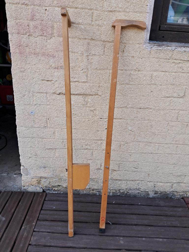 Paire d’échasses en bois enfant -120 cm, Enlèvement, Utilisé