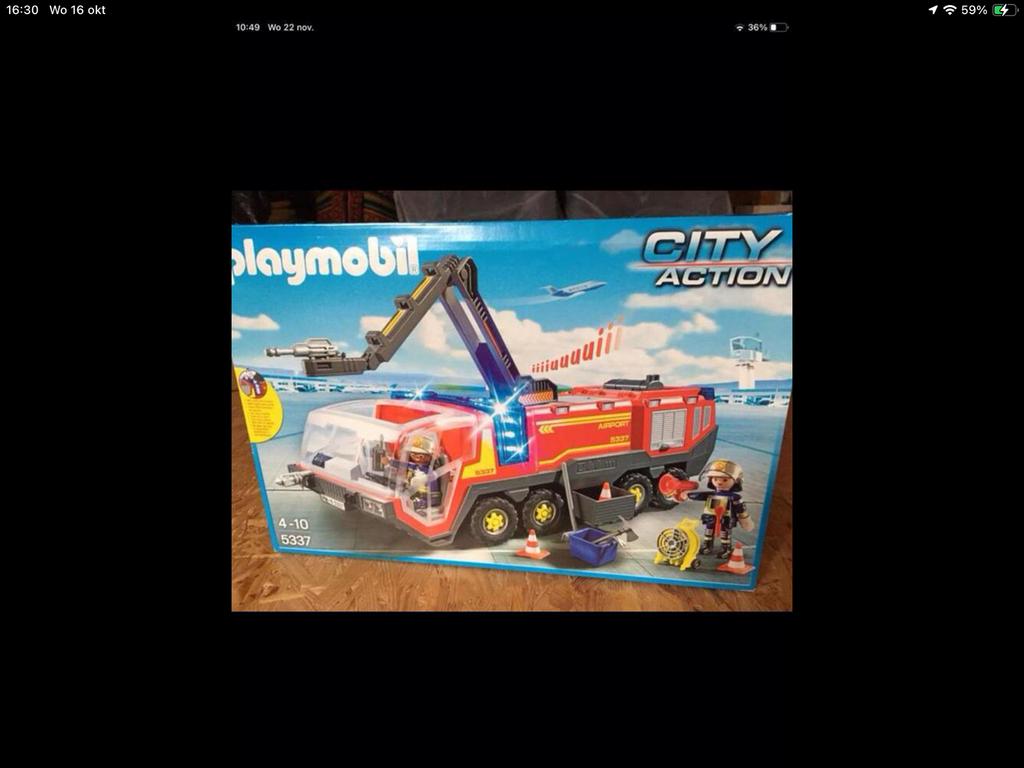 Camion de pompiers Playmobil, Enlèvement ou Envoi, Comme neuf