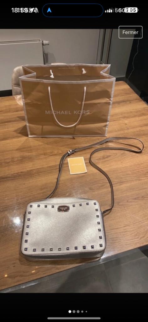 Michael Kors schoudertas, Ophalen, Zo goed als nieuw, Zilver, Overige merken