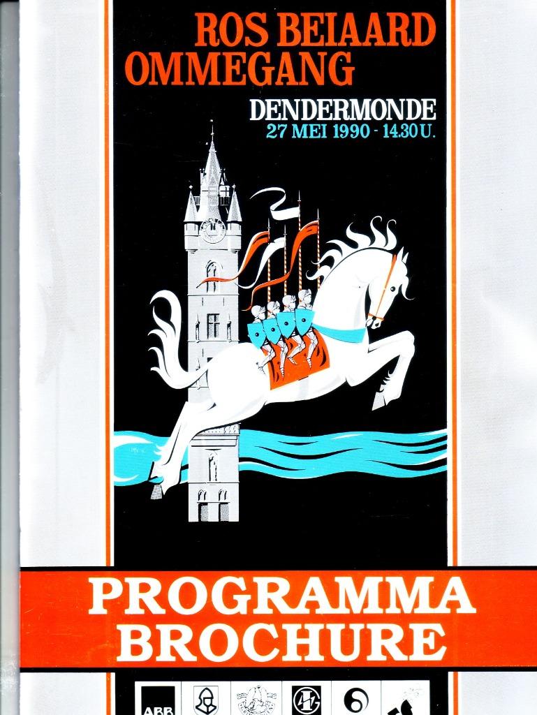 ROS BEIAARD DENDERMONDE 1990 Brochure, Boeken, Ophalen of Verzenden, Zo goed als nieuw
