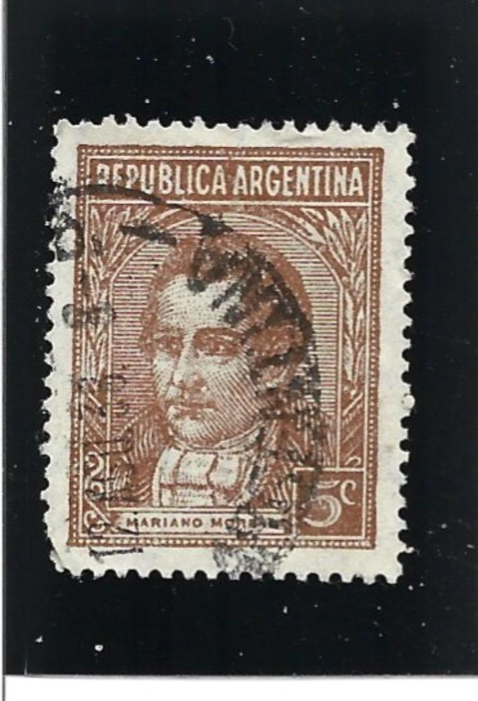 Argentinië 1935 Mariano Moreno, Ophalen of Verzenden, Gestempeld, Zuid-Amerika