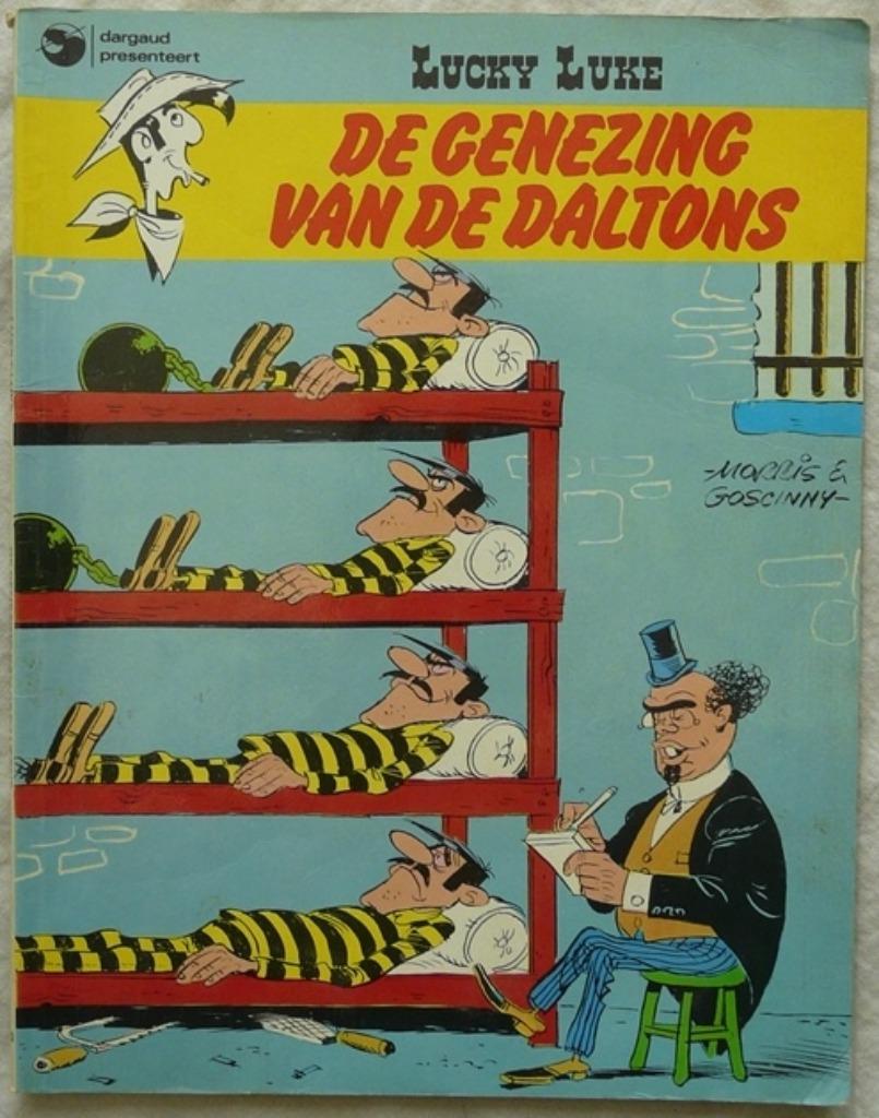 Lucky Luke, De Genezing Van De Daltons, Nr.13, Dargaud, 1980, Boeken, Gelezen, Morris / Goscinny, Eén stripboek, Ophalen of Verzenden