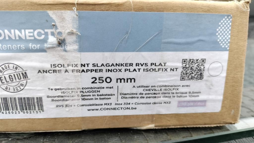 Pluggen en slagankers plat, Doe-het-zelf en Bouw, Isolatie en Afdichting, Ophalen, Nieuw