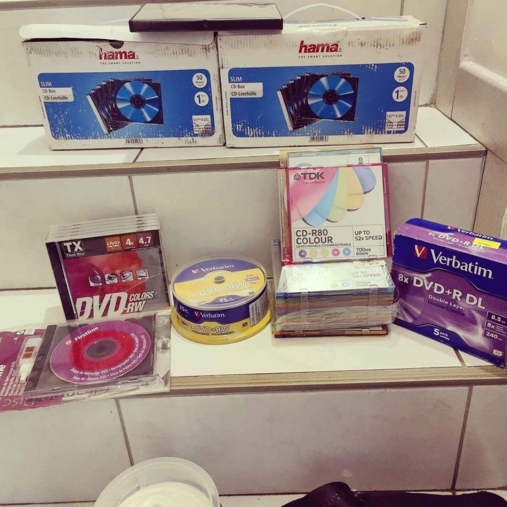 Lot de DVD/cd vierge et boitier, Informatique & Logiciels, Enlèvement ou Envoi, Cd, Réinscriptible