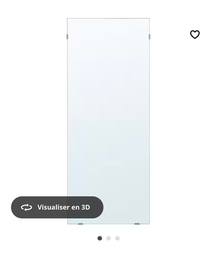Miroir 150x40 cm, Utilisé