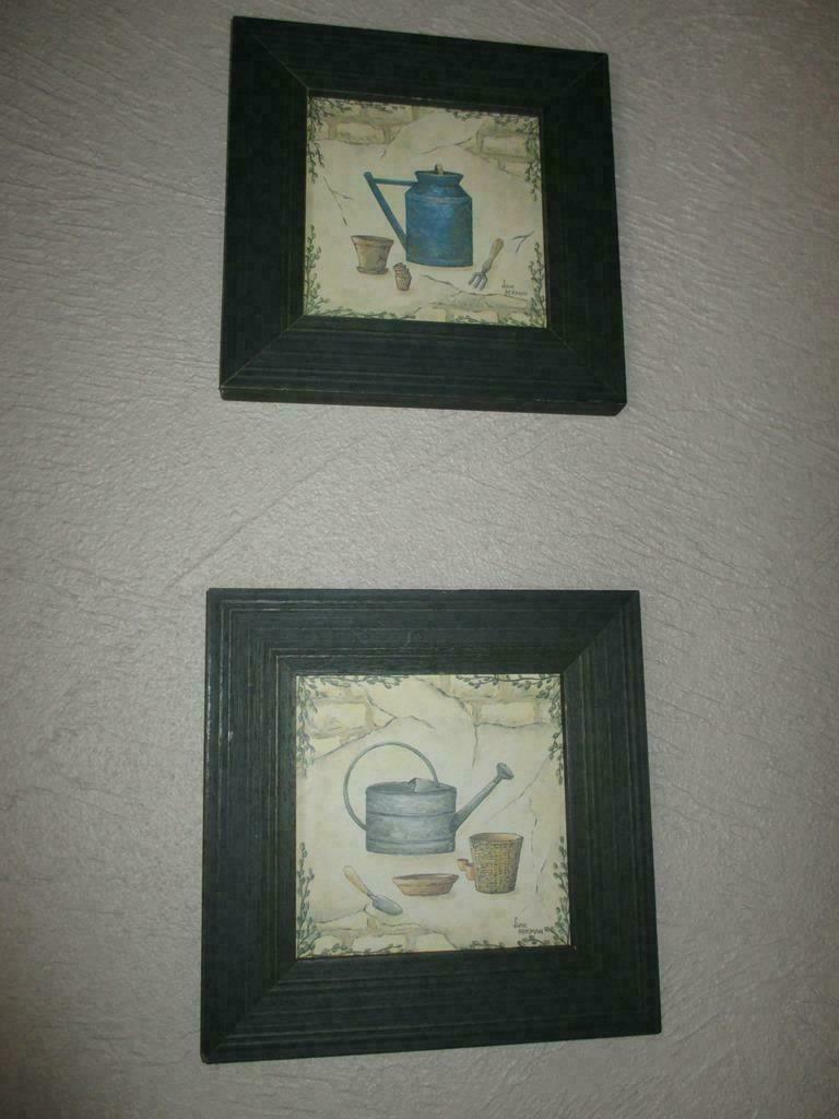 landelijke kadertjes in groene tinten, Huis en Inrichting, Minder dan 50 cm, Nieuw, Ophalen of Verzenden, Minder dan 50 cm