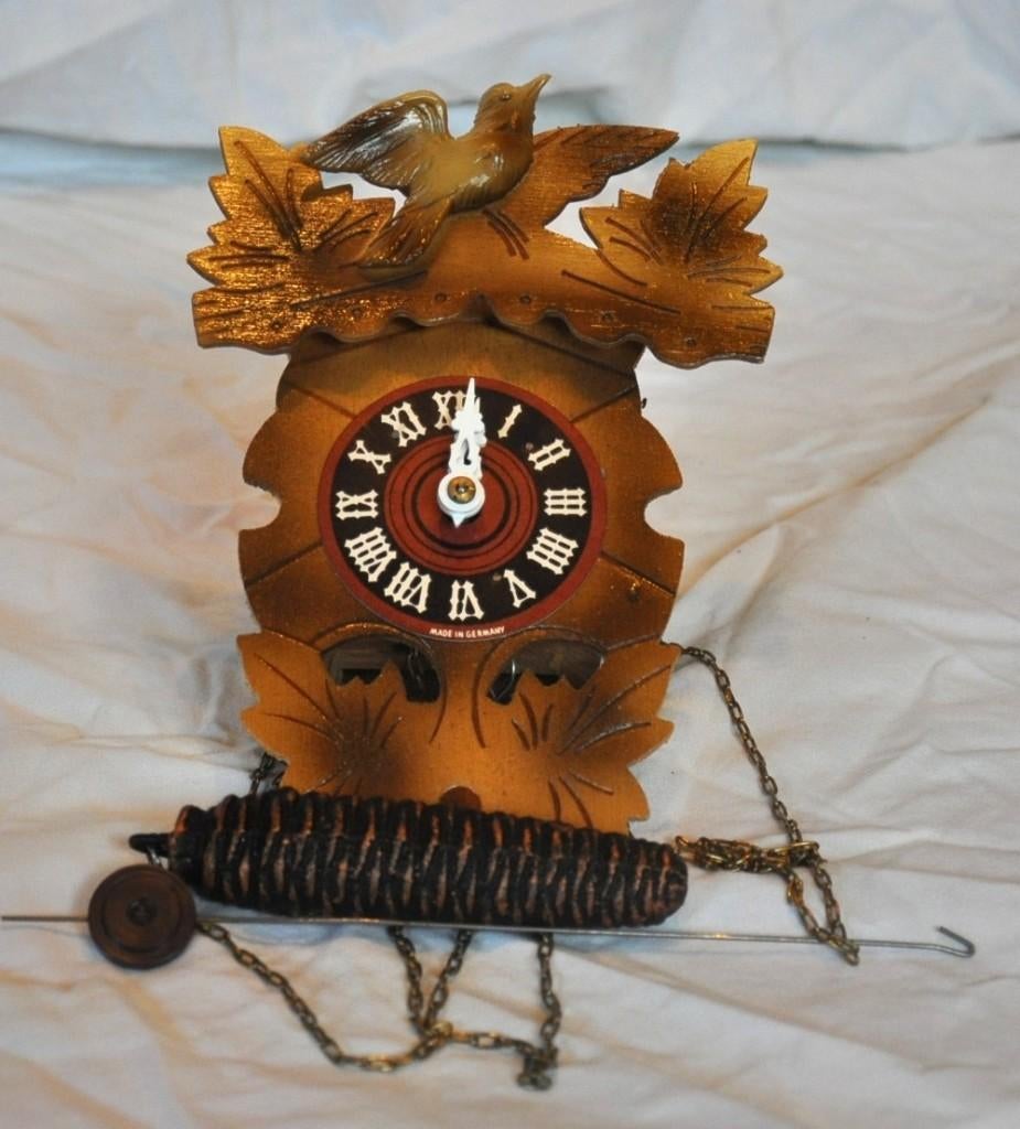 horloge imitation petit coucou en bois, Enlèvement ou Envoi, Comme neuf, Horloge murale