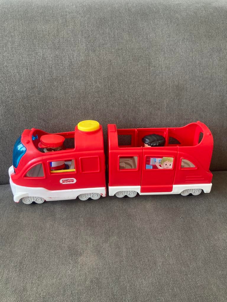 Fisher-Price Little People trein 2poppetjes heel goede staat, Kinderen en Baby's, Speelgoed | Fisher-Price, Ophalen of Verzenden