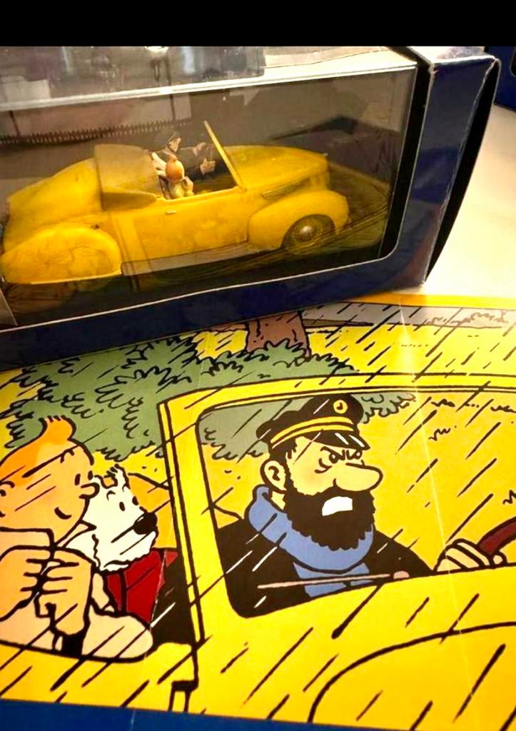 Kuifje auto 1/43 de lincoln zephyr uit 7 kristallen bollen, Ophalen of Verzenden, Kuifje