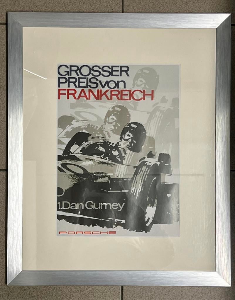 3 kaders met Porsche posters 55cm x 45cm s, Ophalen, Zo goed als nieuw
