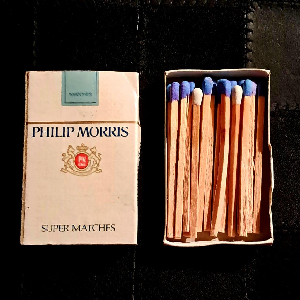 Philip Morris Super Matches, Verzamelen, Ophalen of Verzenden, Gebruikt, Luciferdoosjes of -merken