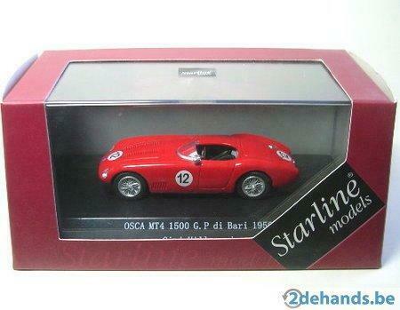 1:43 Starline Osca MT4 1500 #12 G.P di Bari 1956 rood, Enlèvement ou Envoi, Comme neuf, Voiture