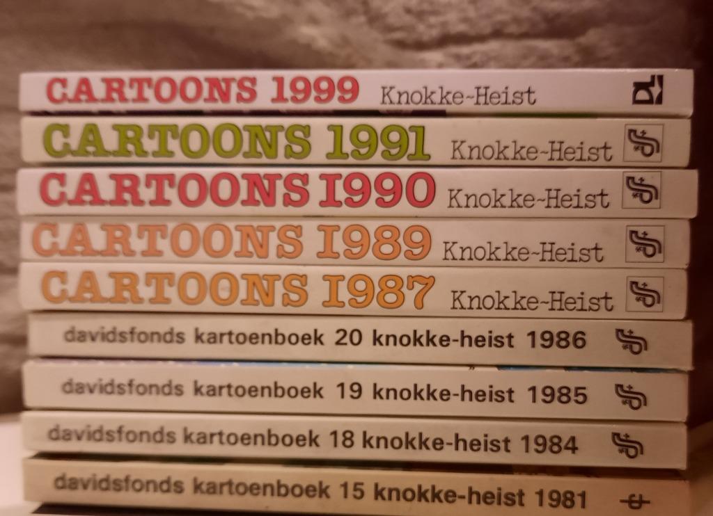 verschillende kartoenboek Davidsfonds Cartoons Knokke-Heist, Ophalen of Verzenden, Zo goed als nieuw, Cartoons