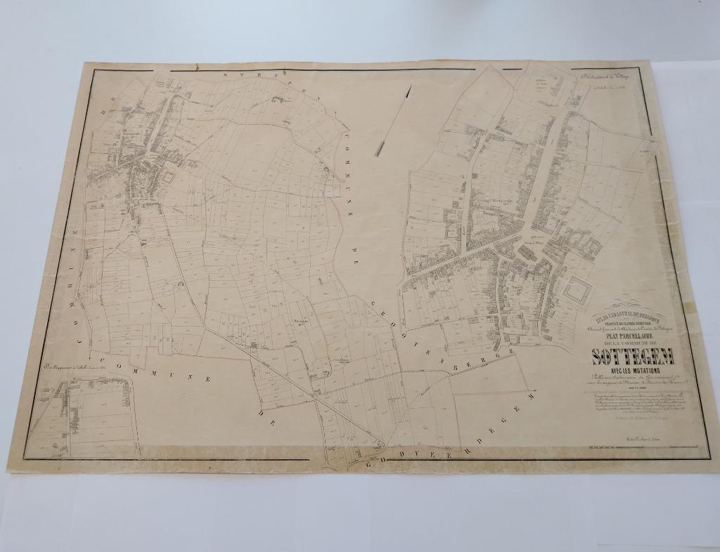 Popp-kaart Zottegem, 19eeuw, Boeken, Ophalen, 19e eeuw, Gelezen, PC Popp