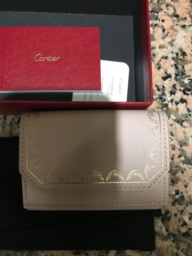 Cartier kleine portefeuille Beige, Neuf, Autres marques, Cuir, Beige