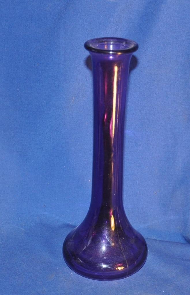 vase en verre mauve soliflore, Enlèvement ou Envoi, Utilisé, Autres couleurs, Verre