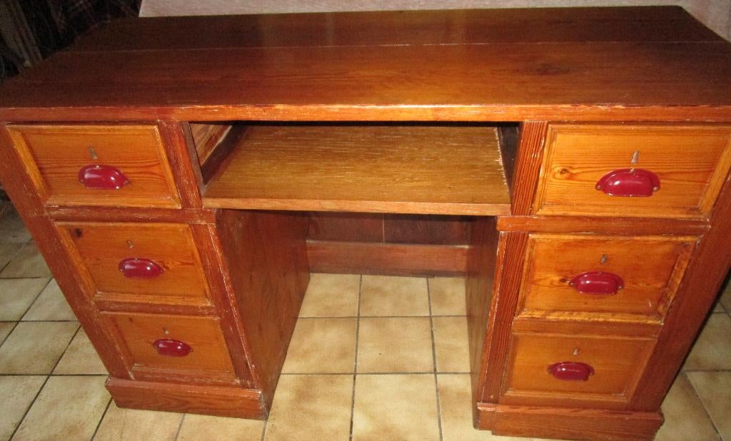 antieke eiken  bureau, Enlèvement