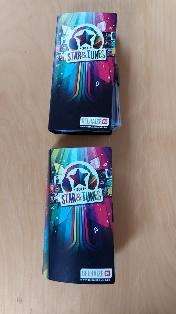 Stars & Tunes - verzamelkaarten uit 2011 van Delhaize, Verzamelen, Ophalen of Verzenden