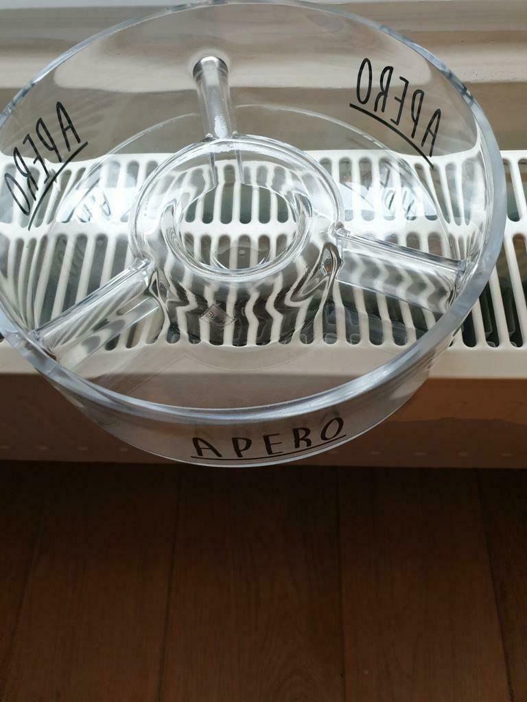 Plat apéritif, Enlèvement, Comme neuf, Verre