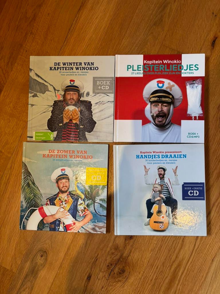 4 boekjes kapitein winokio. Met cd, Boeken, Ophalen of Verzenden, Zo goed als nieuw