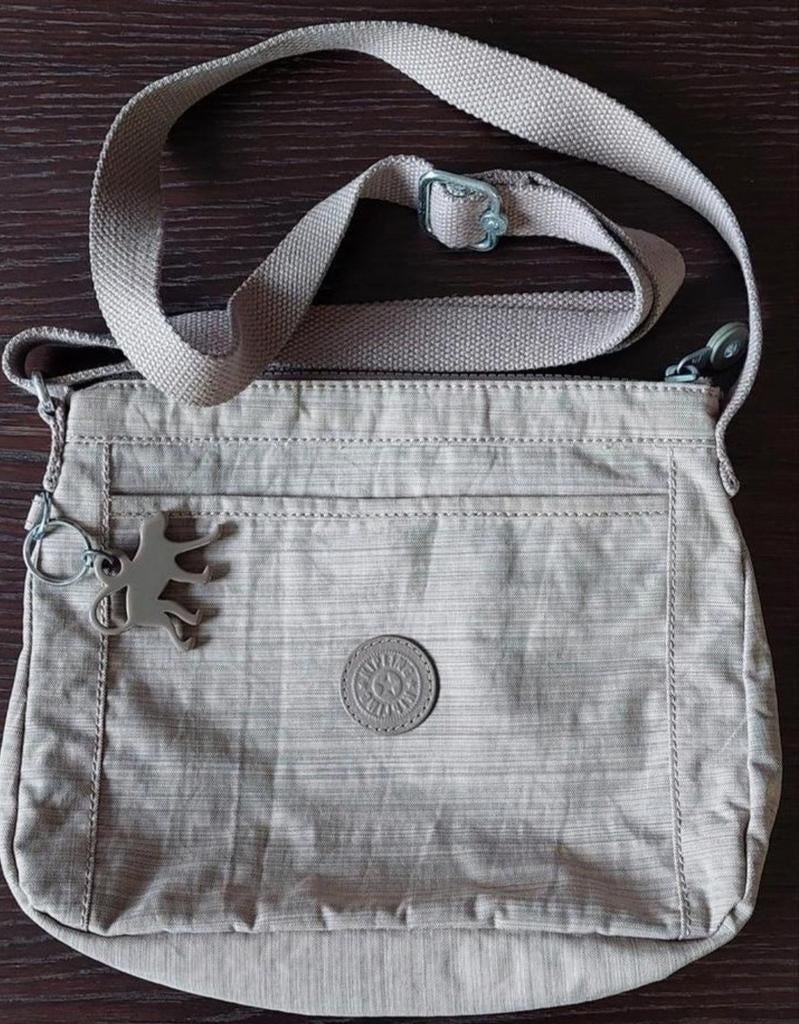 Sac à main Kipling gris/marron, Enlèvement, Comme neuf, Beige, Kipling