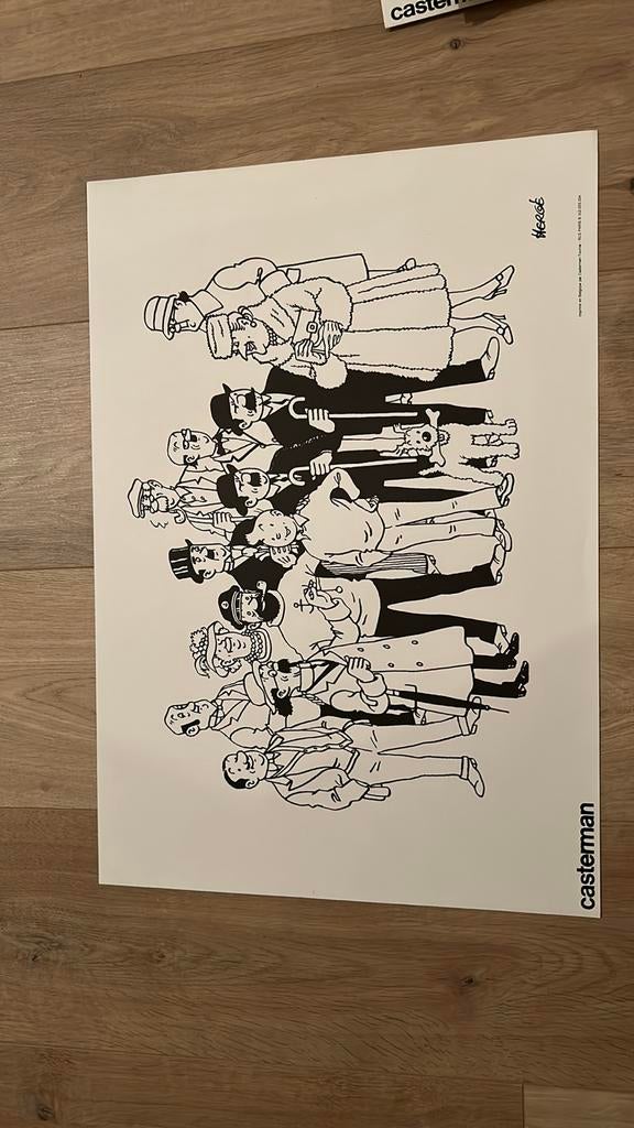 Affiche Famille Tintin, Enlèvement ou Envoi, Tintin, Neuf