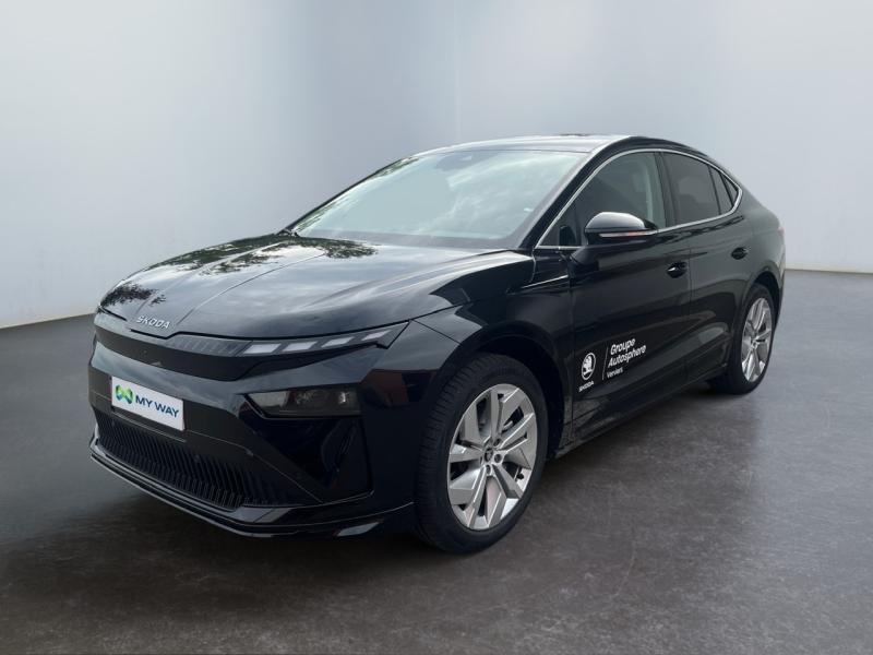 Skoda Enyaq Coupé iV 85 Corporate, Auto's, Skoda, Zwart, Zwart, Enyaq, 286 pk