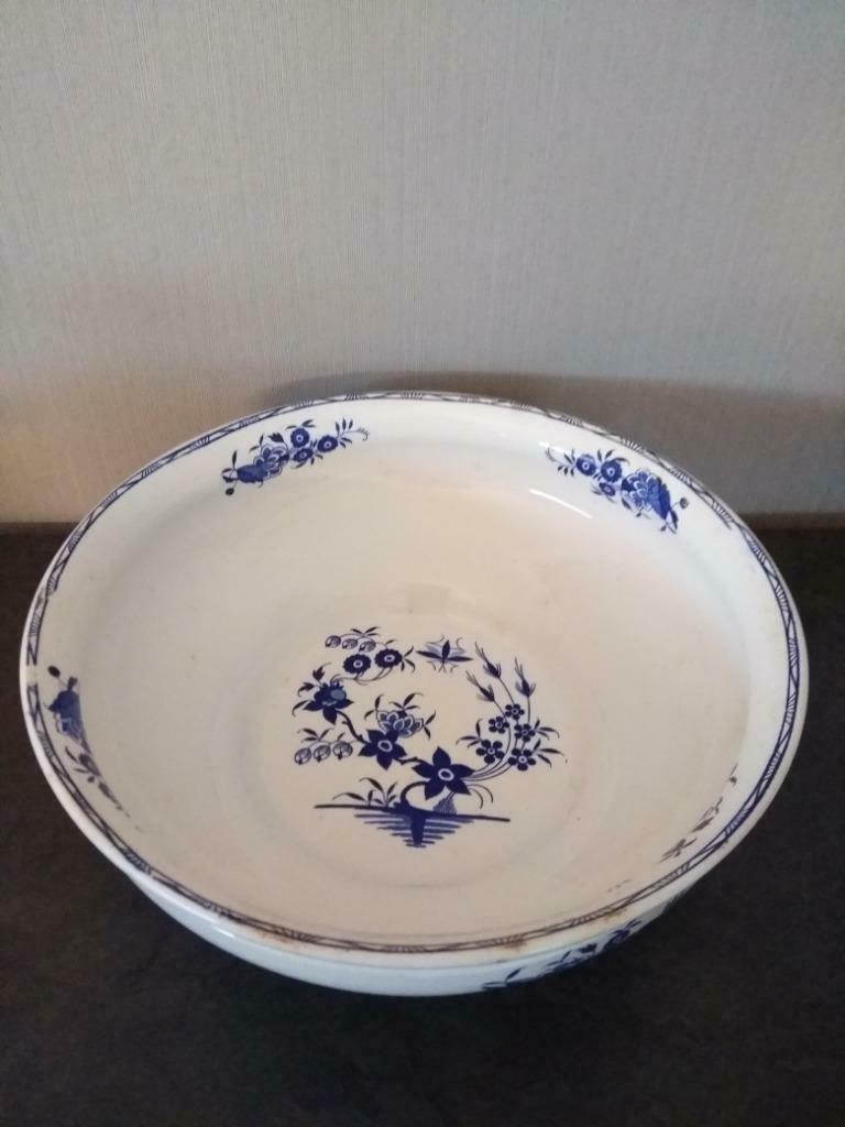 witte kom grand bouquet boch frères, Antiek en Kunst, Ophalen of Verzenden