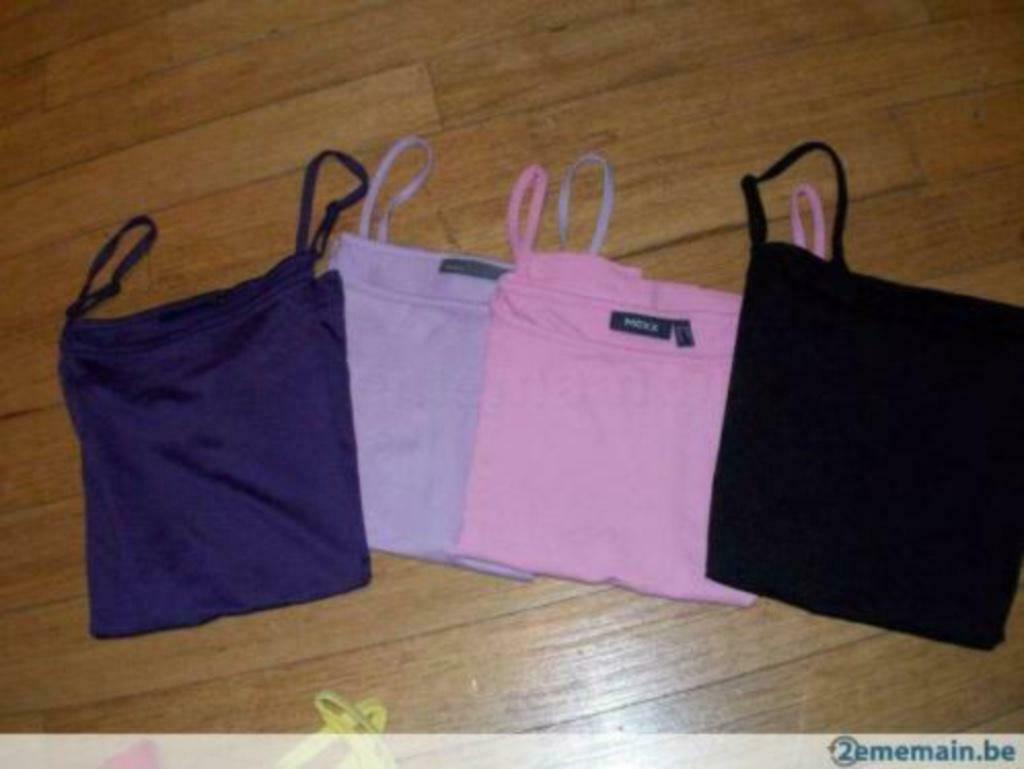 MEXX lot de 4 t-shirts fines bretelles XS, Enlèvement