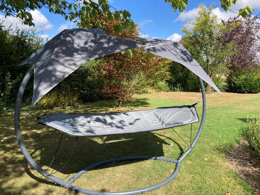 Hamac Oxford avec Ombrelles., Tuin en Terras, Hangmatten, Zo goed als nieuw, Meerpersoons, Met standaard, Opvouwbaar, Binnen, Buiten